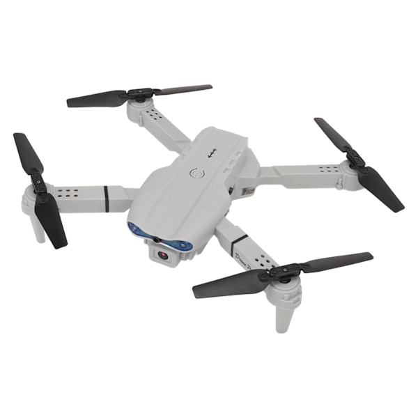 RC Drone 4k Dubbelkamera Quadcopter Wifi Fällbar Fjärrkontroll Quadcopter 3 Vägs Hindrande Undvikande Höjdhåll Leksaker Gåvor för Pojkar Flickor Grå