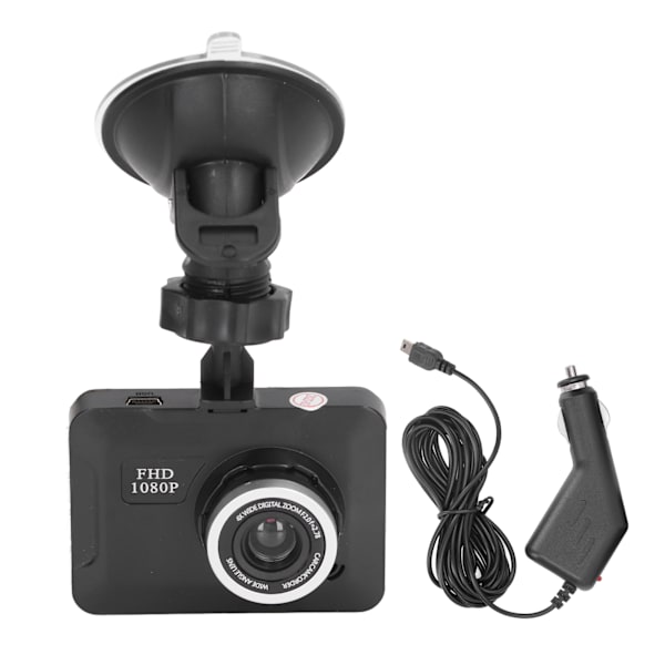 Bil DVR Dashcam Multifunktion 1080P Full HD Loop-inspelning Rörelsedetektering Instrumentpanelskamera