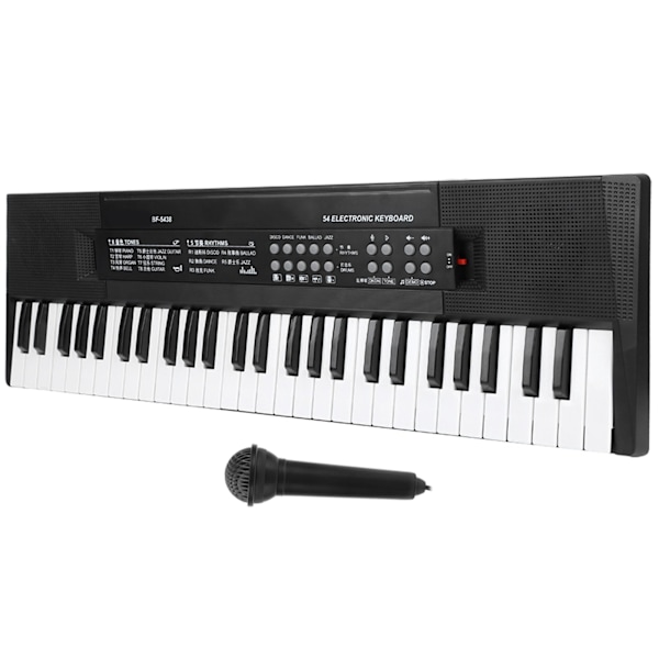 Elektronisk orgelmikrofon og opptaksfunksjon 54-tangenters pianotastatur BF-5438