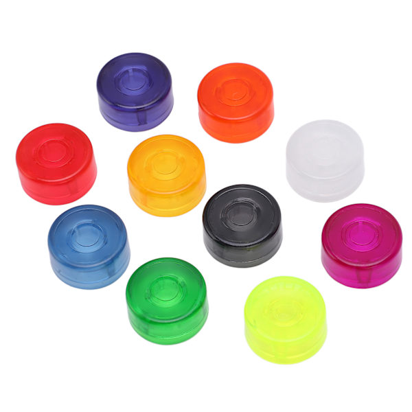 10 stk gitar effekt fotbryter topper plast effektpedal beskyttelseshetter gitar tilbehør
