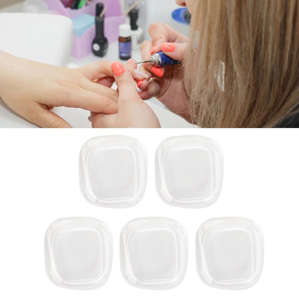 50 st nagelfärgskort transparent säkert glas fyrkantig tå nagellack färgdisplaykort