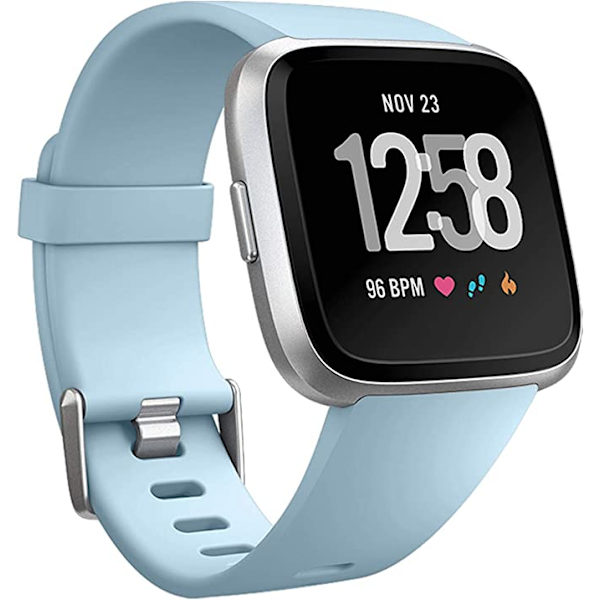Älykellon ranneke sopii Fitbit versa älykellolle, versa 2 ja versa Lite se -kelloille naisille ja miehille (Vaaleansininen-S)