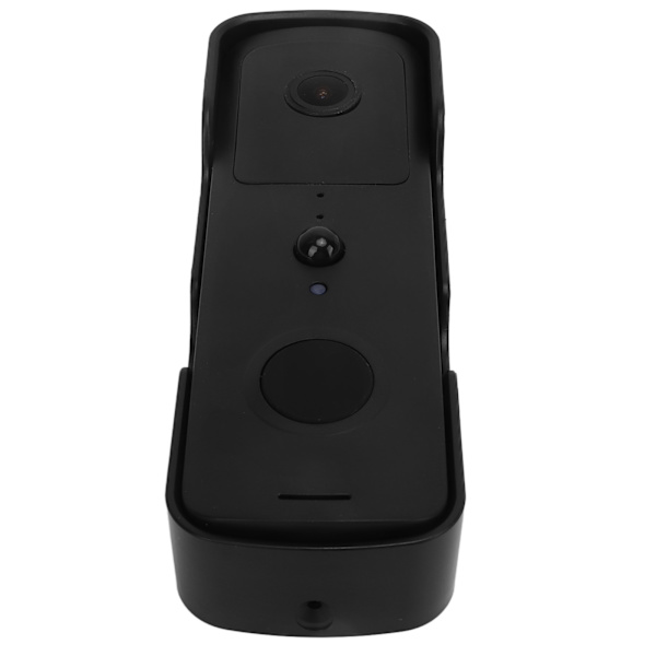 1080P Wifi Smart Trådlös Video Dörrklocka Låg Energiförbrukning Röst Intercom Övervakning Dörrklocka Svart