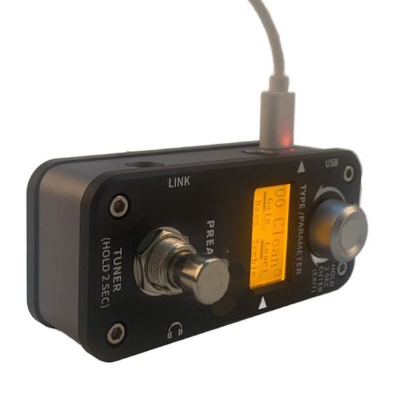 Förförstärkare Effektpedal Ostämd Ljud Överbelastning Distorsion Metall Ton Elgitarr Effektor