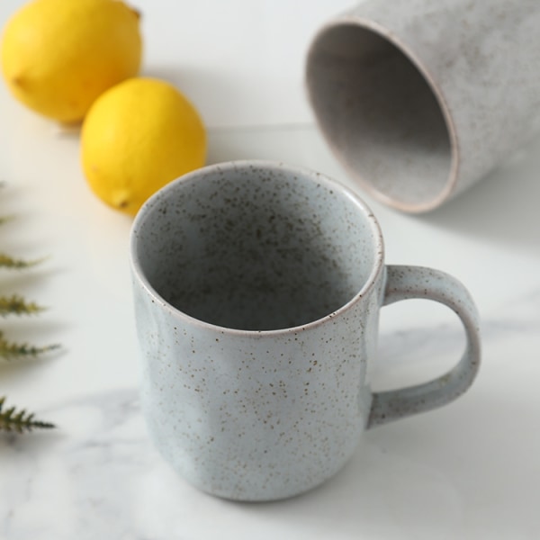 Nordisk stil keramisk kopp kaffemugg stengods keramik Kreativ individuell mjölk, kaffe, temugg - (Blå)