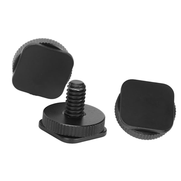 3 st 1/4 tum stativfäste skruv DSLR kamera varm kall sko adapter verktyg för blixtar mikrofon LED-lampa