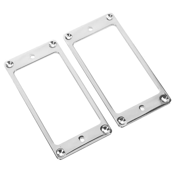 2 st elgitarr pickup-ram, ersättning för gitarr, metall humbucker pickup-monteringsring för dekoration, silver