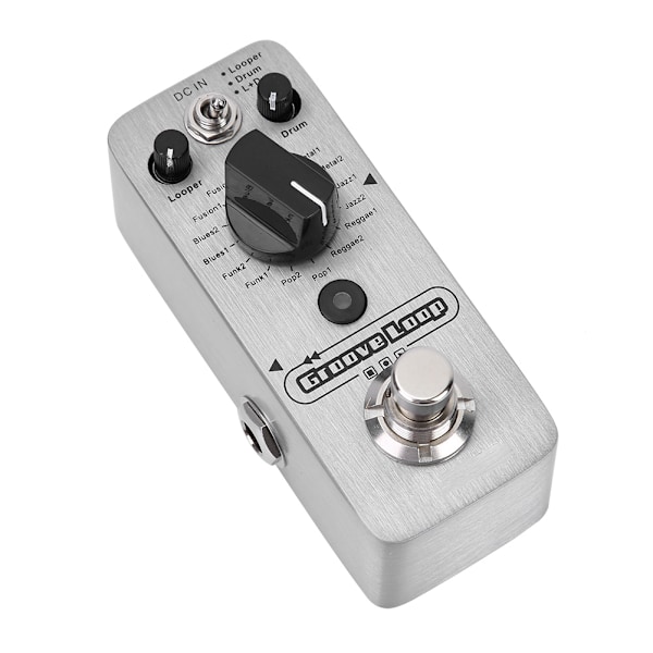 DC 9V/120mA Loop Drum Machine Looper Effektpedal 16Bit 44.1kHz