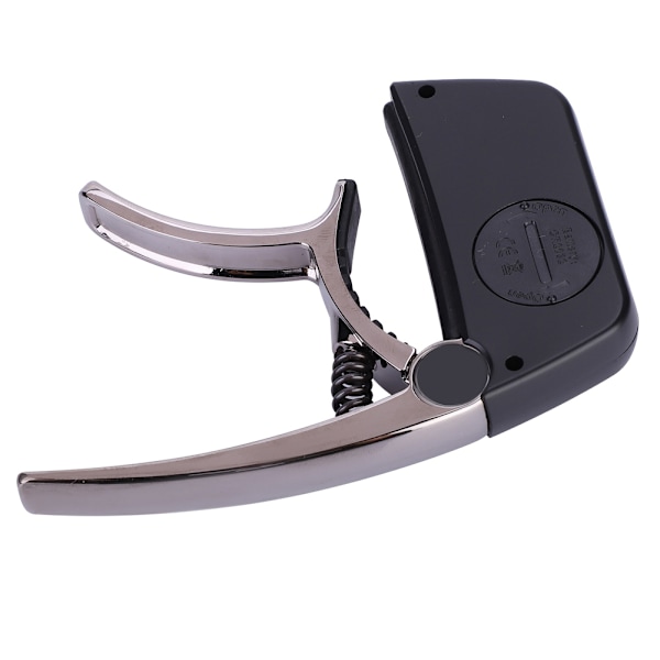 Meideal 2 i 1 TCapo20 Capo Tuner med LCD för gitarr bas(svart)