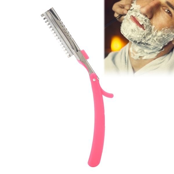 Lige barberkniv til mænd, folde barbermaskine til kvinder, øjenbryns trimmer (uden blad)
