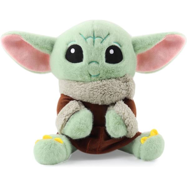 Baby Yoda Plyschleksaker Stoppade Baby Yoda Plysch Söta Yoda Dockor för Barn Stoppade Djur Reseleksaker för Barn (10 tum)