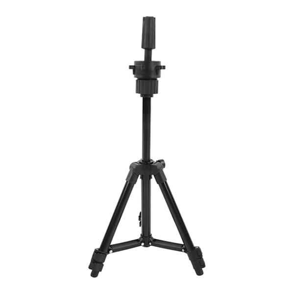 Tripod Parykkhode Formholder Stativbrakett Aluminiumlegering Falsk Hodefasong Stativ Svart
