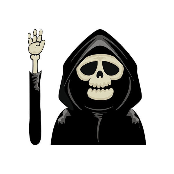 (2 kpl) Halloween-kauhu-pyyhkijän tarra Auton tarra Takalasin pyyhkijän tarra Kurpitsa-pyyhkijän tarra (Kuolemanjumala)