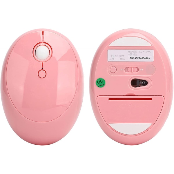 USB optisk fiberkabel datamaskin, 800, 1200, 1600 DPI, en-knapps automatisk paring enhet, 3.0 mus (rosa)