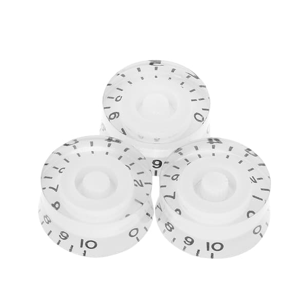 4 stk. Guitar Tone Speed Volume Control Knobs Udskiftning til Les Paul (Hvid)