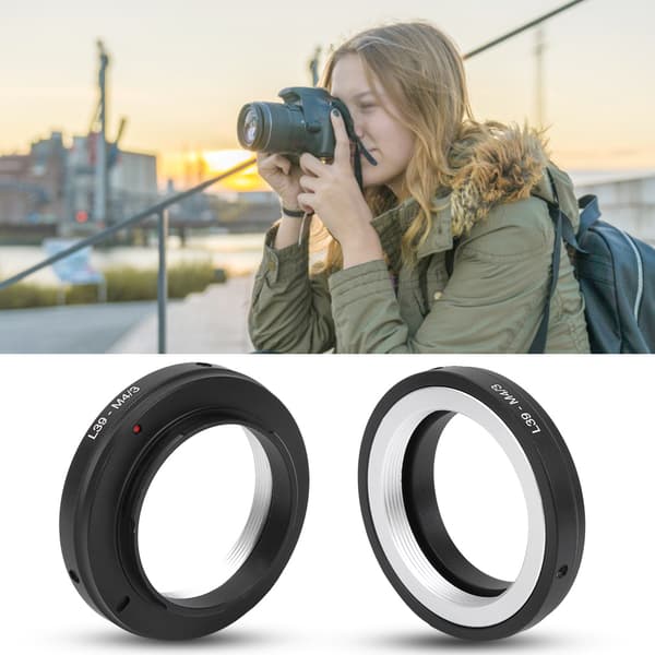 L39-M4/3 aluminiumlegeringsadapterring til Leica L39-objektiv til M4/3-kamera