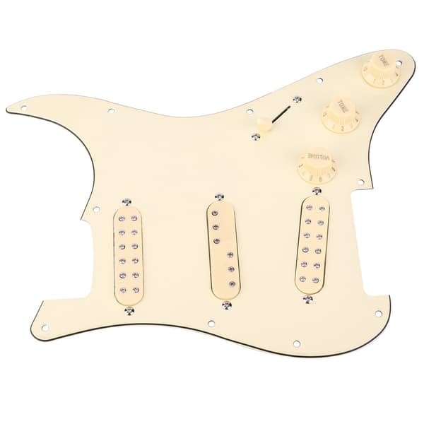 SSS29 Beige Elektrisk Guitar Loaded Pickguard Pickup Loading Pick Guards Sæt