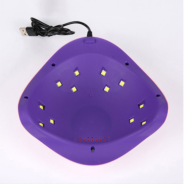 UV-nagellampa Professionell 12 LED-ljuspärlor Timing Nail Art Gel Polish Torktumlare för hem skola kontor