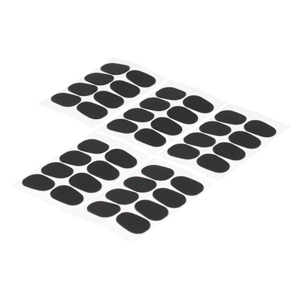 40 stk. Mundstykkepuder Patches Pads Tilbehør til Alt/Tenor Saxofon Klarinet Sort 0,5 mm