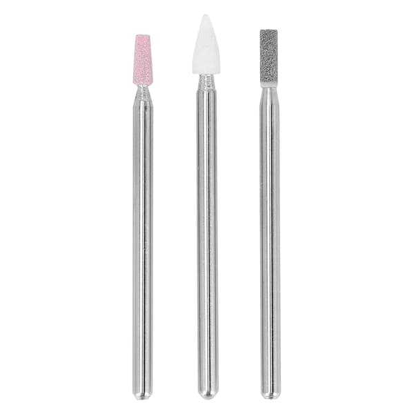 3 st Nagelfräsbits Professionella Nagelfil Cuticle Remover Bits med Förvaringslåda