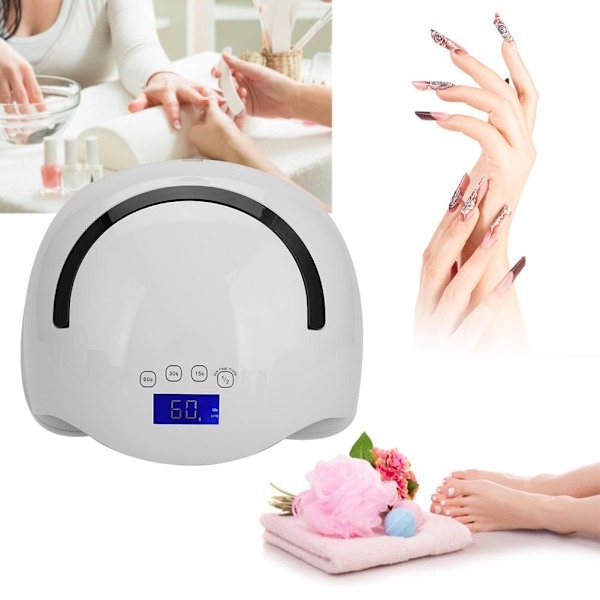 58W Intelligent LED UV Gel Lampe Hærdende Neglelak Tørremaskine Manicure Værktøj (#5)