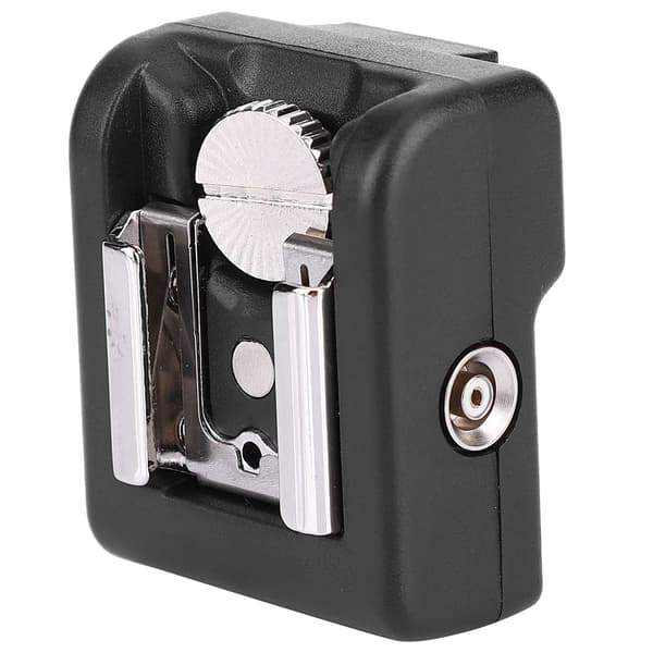 Hot Shoe Adapter Konverter Kamera Trådløs Speedlite Flash Trigger Sort