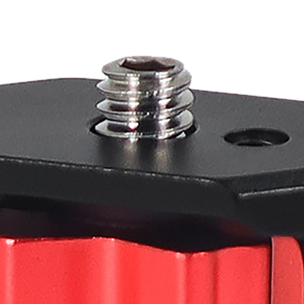 360 roterande mini stativadapter 1/4 tum skruv M3 gängat hål CNC aluminiumlåsningsfäste för actionkamera