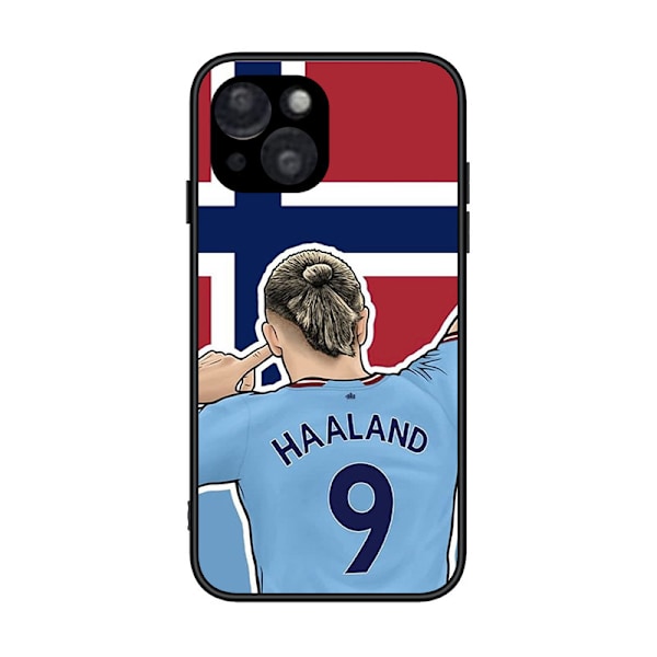 Man City FC Erling Haaland 2022/23 Førstelag Myk Gel Deksel Kompatibelt Med iPhone 15 Pro Max