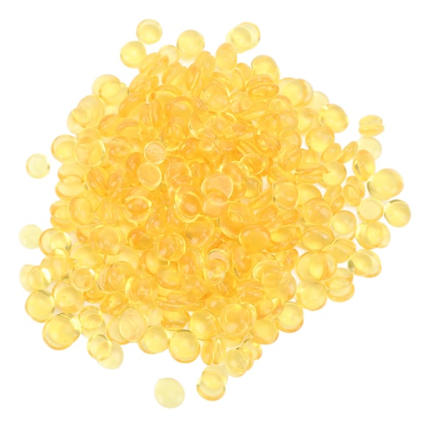 100g Hårförlängningsgranulat Gult Varmlim Kornlimspetsar Pellets Transparenta Pärlor för att göra Perukhårförlängningar