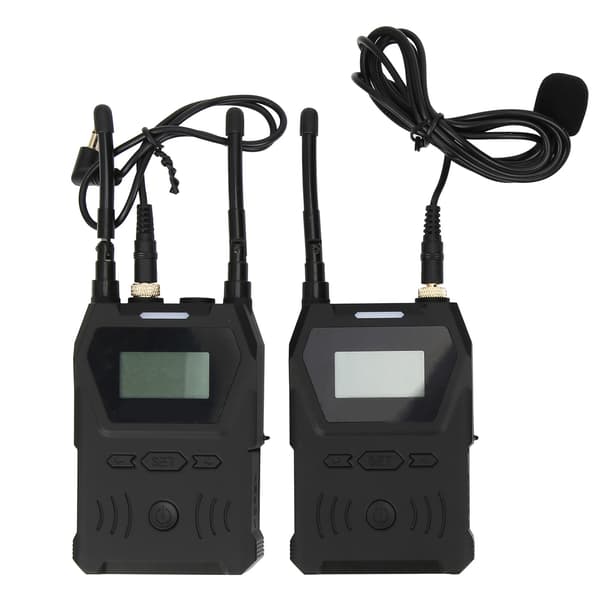 YELANGU UHF Dual Channel Trådløs Lavalier Én til Én Mikrofon til Interviewoptagelse
