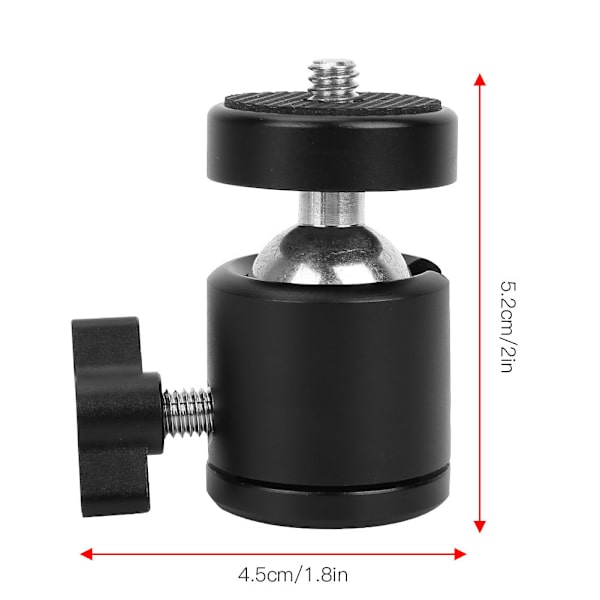 ADAI Mini Stativ Kulled Stativfäste 360 Graders Rotationsadapter för Kamera Mobiltelefon