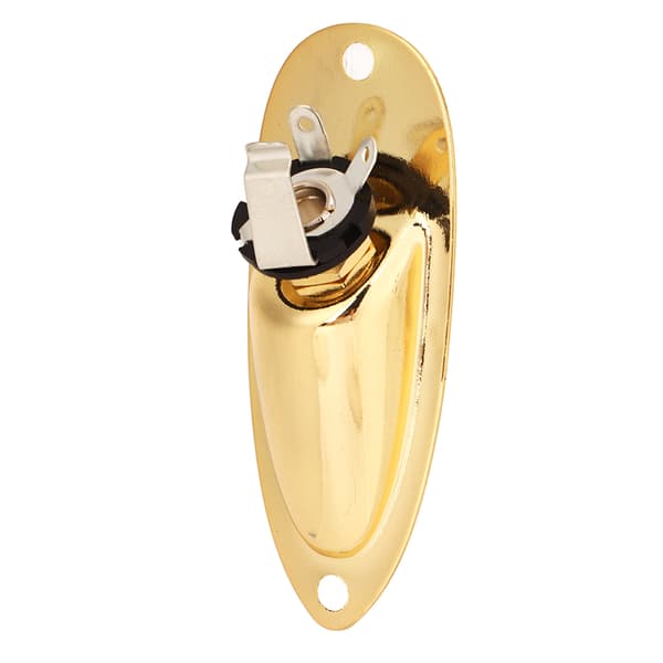 Båd Guitar Output Jack Guld Metal Elektrisk Guitar Pickup Output Input Jack Stik Socket Plade Sæt