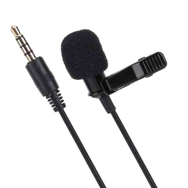 Klipsmikrofon Wearable Lavalier Lapel Professional for Computer Smartphone Tablet(M1 Single Head )