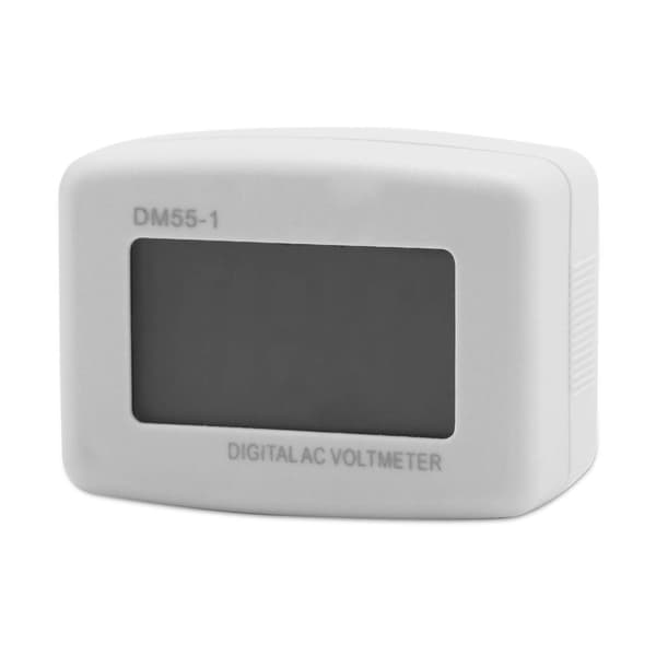 AC-målerhode rund plugg DM55-1 110V-220V digital AC LCD digital display voltmeter