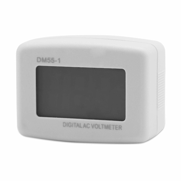 AC-mätare rund kontakt DM55-1 110V-220V digital AC LCD digital display voltmeter