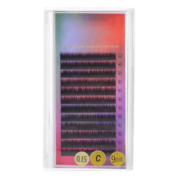 Gradient Ramp Soft Blended False Eyelashes Extension Long Fake Eye Lashes 0.15C 9mm