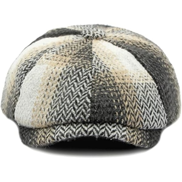 Herrar Klassisk Newsboy Flat Cap Gatsby Ivy Cabbie Hatt, bak