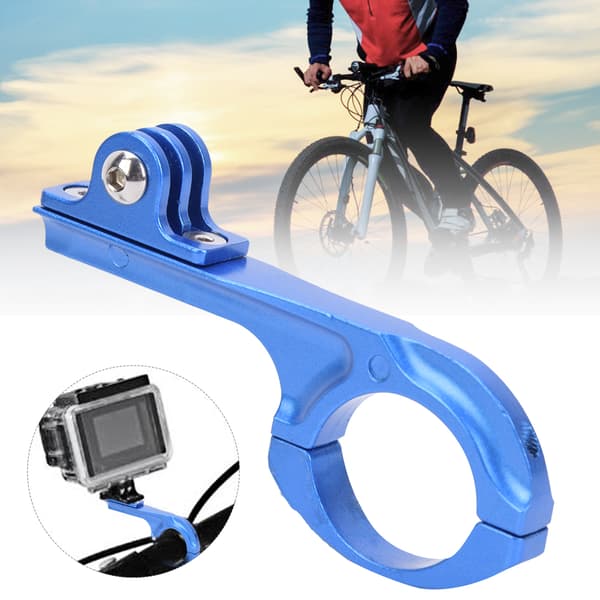 Aluminiumslegering Action Kamera Base Cykelklemme Beslag Tilbehør til Goproblå