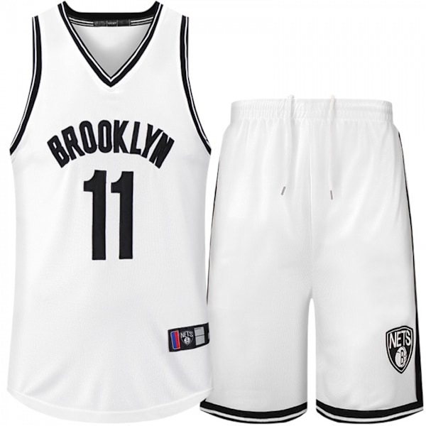 Brooklyn Jersey Skjorte, 11 Brooklyn Jersey Skjorter, Mote Basketball Jersey, Gave til Basketball Fans, Hvit, M