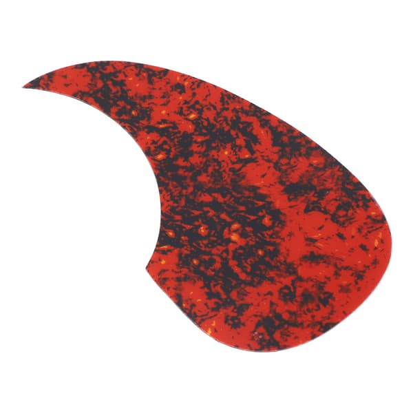 Gitarr Komma Pickguard PVC Slitstark Anti Scratch Stylish Gitarr Pick Guard Ersättning 128mm Blodröd