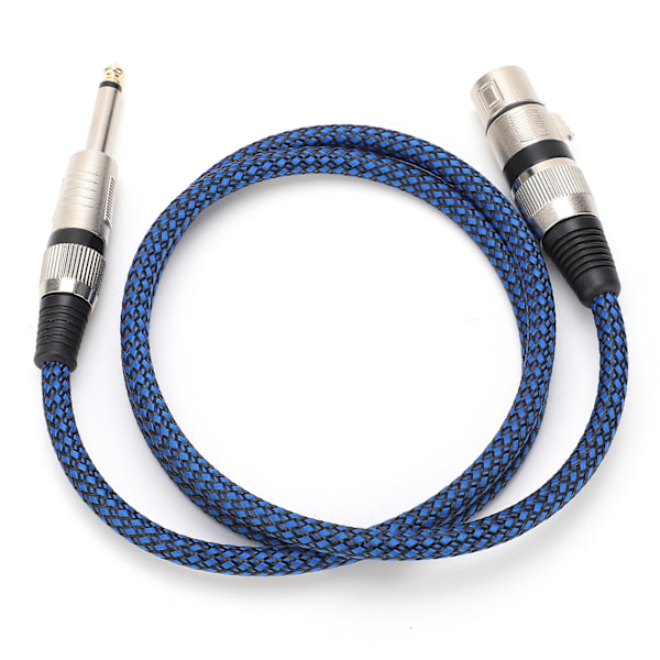 6,5 TS til hunn 6,35 lydkabel XLR mikrofon gitar oksygenfri kobber for mikser (5m 16,4ft)