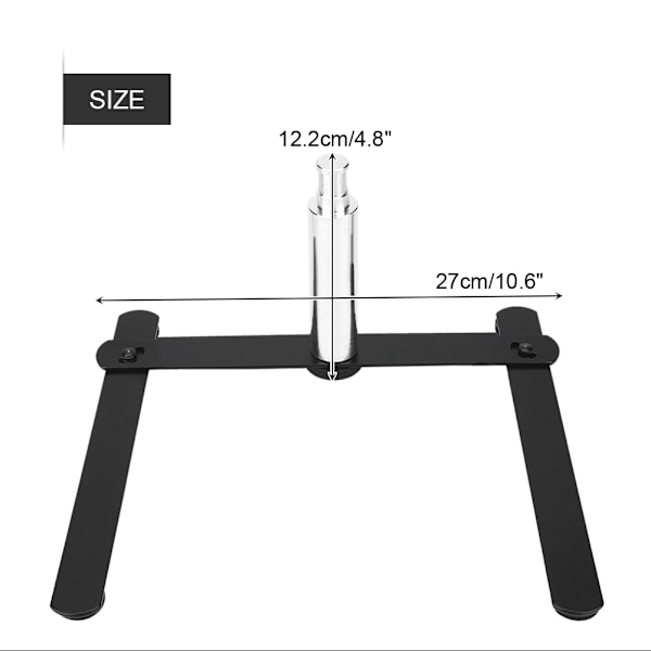 Stativfot i aluminiumlegering för LED-ringljus, bordsstativ, stöd för smink och selfie
