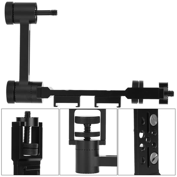 2 stk. forlænget arm i aluminiumslegering, universel rammeholder til Dji OSMO Mobile 3
