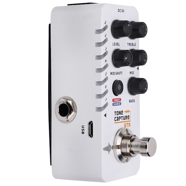 Gitarr Effekt Pedal Tone Capture 7 Förinställda Platser True Individuell EQ Pedal Bypass Full Metal Skal