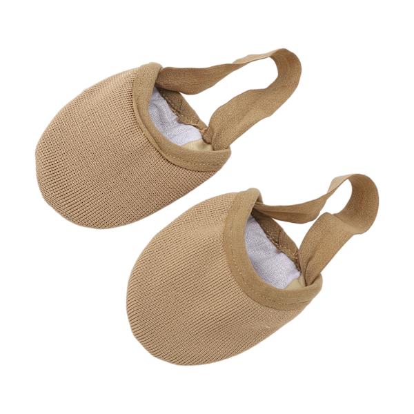 Halvsula Dansko Breathable Stretchy Halksäker Halvsula Ballettofflor för Dans Yoga Träning Hudfärg S