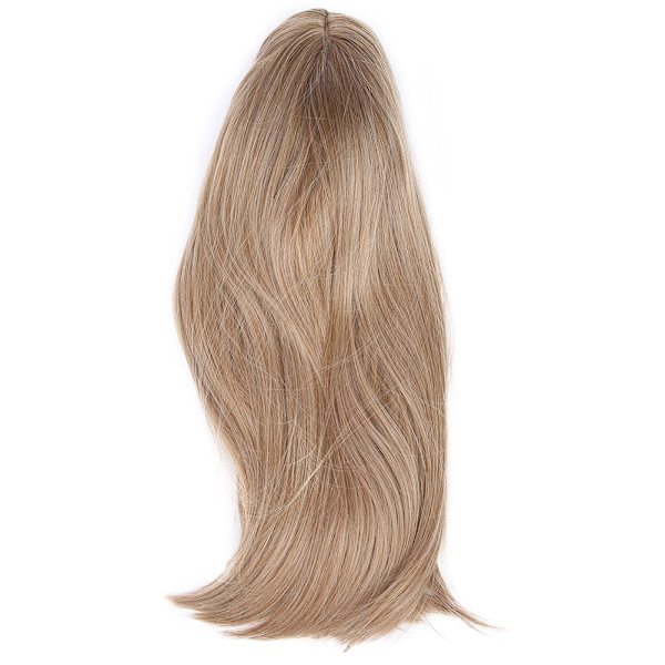 Naisten pitkä suora vaalea otsatukka peruukki Lady Cosplay Party tyylikäs synteettinen peruukki 56cm (LC167-6)