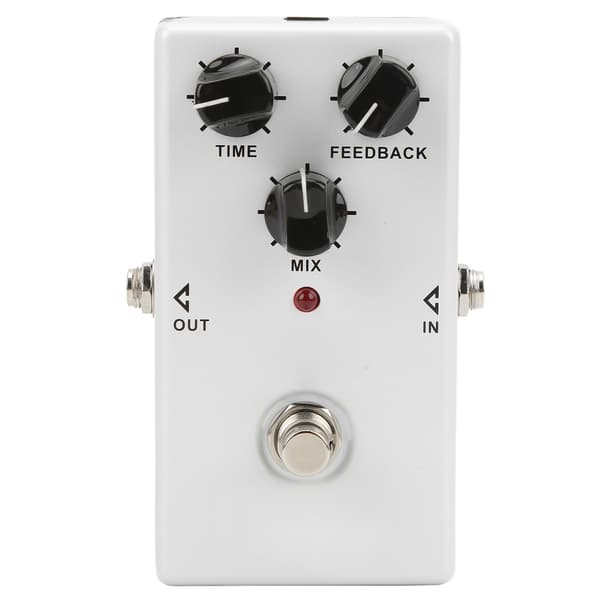 Delay Pedal BBD Analog Krets Elektrisk Gitar Monoblokk Effekt med 3 Justeringsknapper 30mA