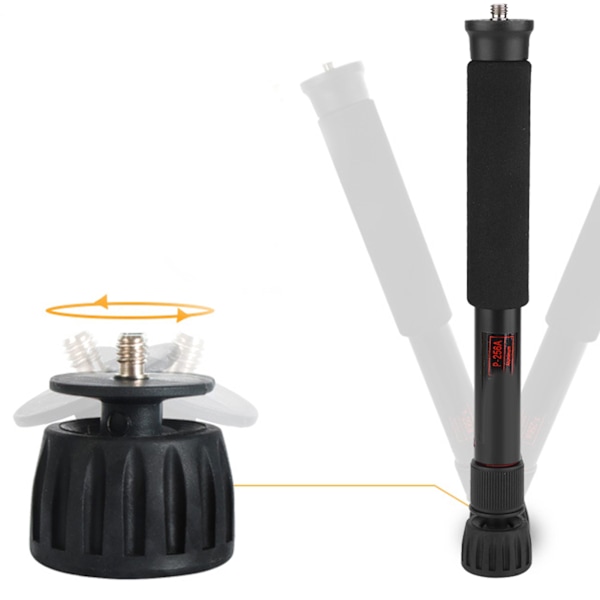 Mini Bärbar Justerbar Höjd Monopod Selfie Stick Mount Support Rod för SLR-kamera (P-256A)