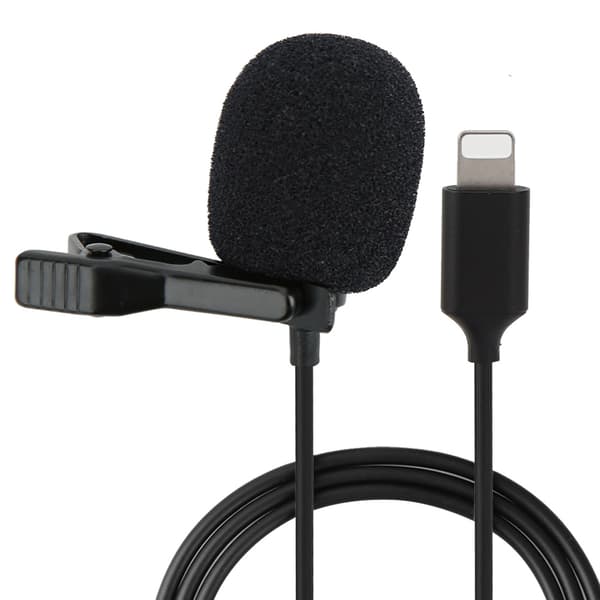 Bærbar Lavalier Trådløs Mikrofon Mic 3 meter til IOS Telefon Live Broadcast Interview