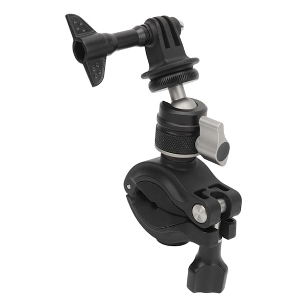 Kamerafäste för motorcykel, 360° rotation, anti-shake med 1/4-tums adapter, fäste för motorcykelstyre, kamerahållare för Insta360 Action Camera